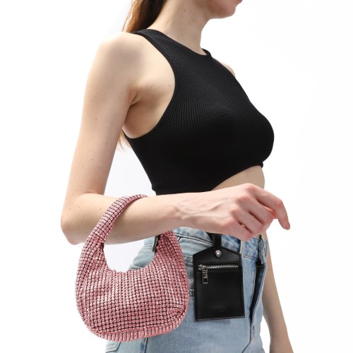 Crystal mini handbag